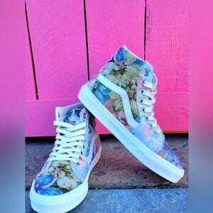 Vans, women's, size 7.5, floral